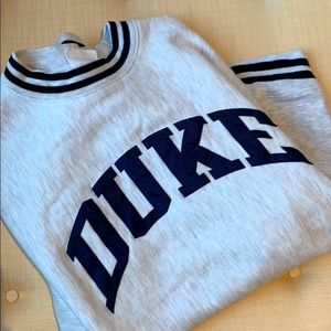 NWOT stripey Duke sweatshirt from Duke bookstore